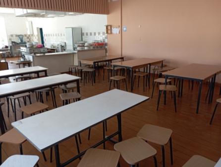 Школьная столовая: обеденный зал